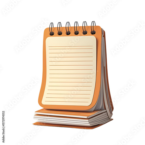 open notebook with blank pages