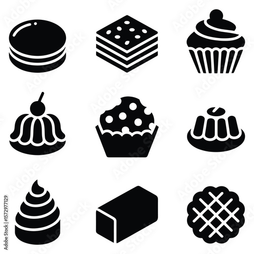 Assorted Sweet Pastries And Desserts macaron baklava