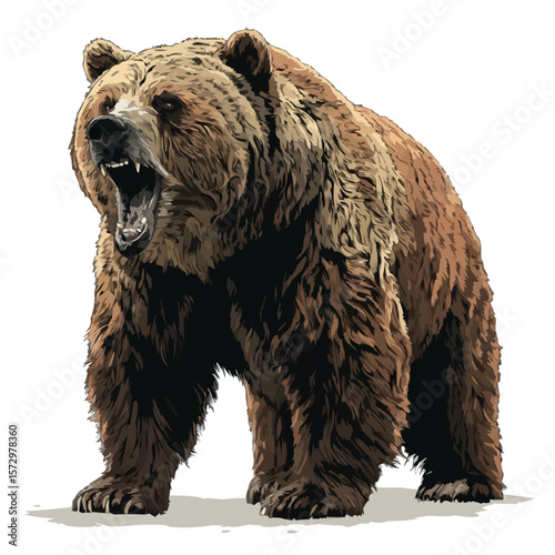 Standing Brown Bear – Powerful Forest Guardian