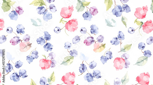 Delicate watercolor fruits with soft shading and greenery, expressing freshness, balance, and a joyful celebration of natural flavors