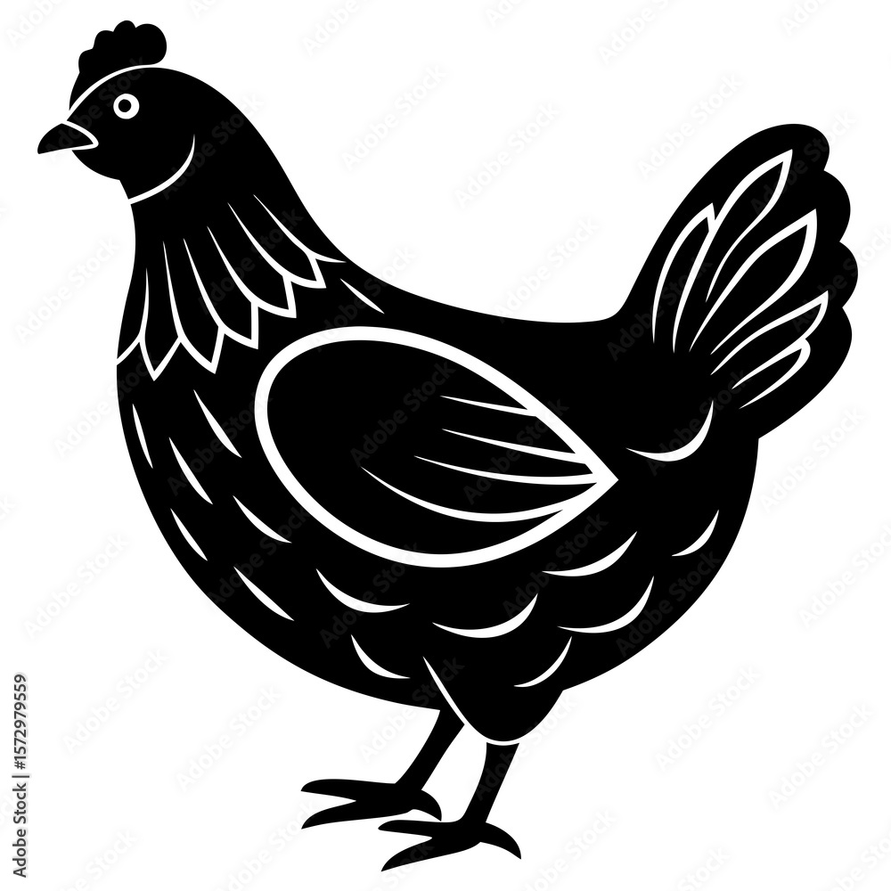 Fototapeta premium hen and chicken