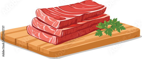 raw beef ribs stacked on a cutting board, red meat pieces, beef cuts, cutout png.meat, raw, fat, piece, steak, beef, bar-b-q, pork meat, fresh, cutting, fillet, red, background, food, clip, transparen