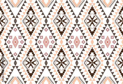 abstract Traditional geometric ethnic fabric pattern ornate elements with ethnic patterns design for textiles, rugs, clothing, sarong, scarf, batik, wrap, embroidery, print, curtain, carpet, wallpaper