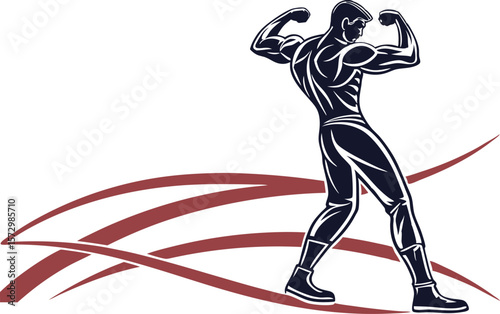 Silhouette of a girl dancing vector illustration