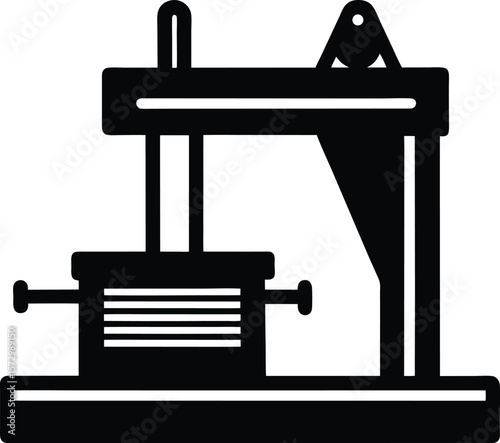 Pec Deck Machine Silhouette Vector Art Illustration