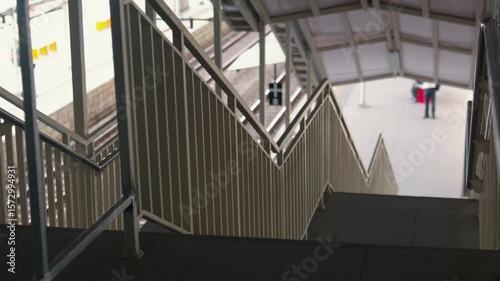 Modern Staircase at Train Station