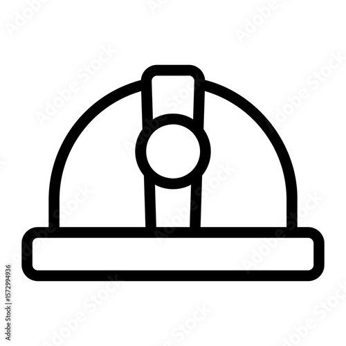 hard hat line icon