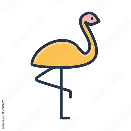 Bahamas Flamingo Bird Icon