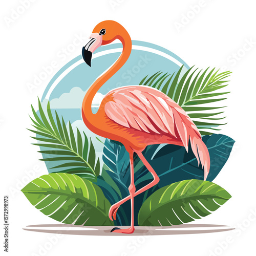 Distinctive Bahamas Flamingo Icon
