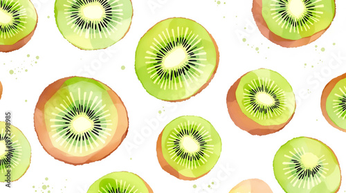 seamless background with kiwi