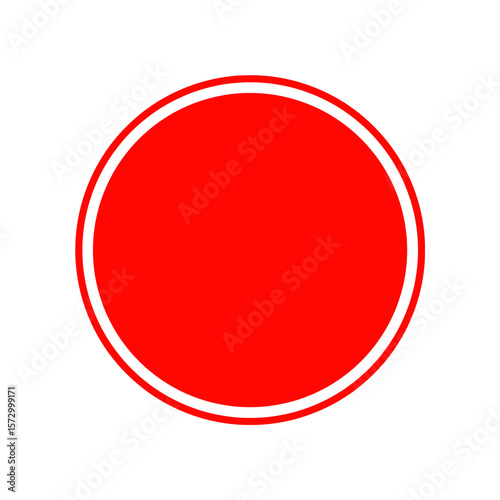 Red Circle with White Outline on Transparent Background Free Download Red Circle with White Outline on Transparent Background - GFXLoad