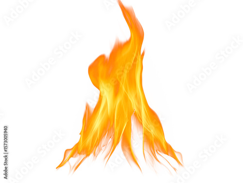 fire on a transparent background