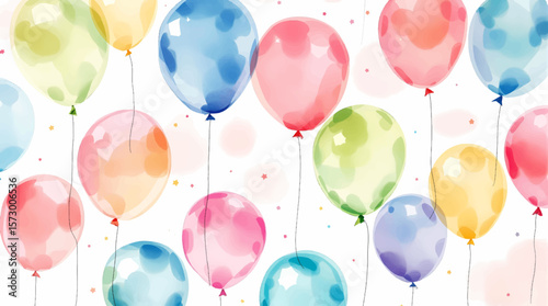 colorful balloons background