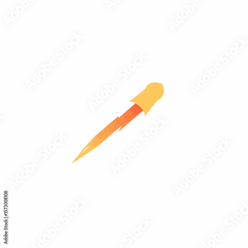 Orange-yellow pipette.  