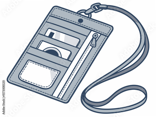 A modern neck wallet 