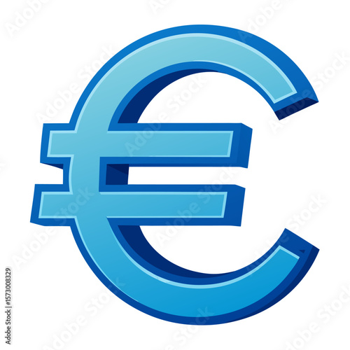 euro sign on white background