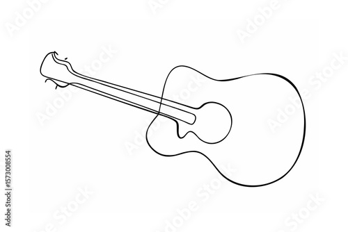 Acoustic guitar outline musical instrument string instrument