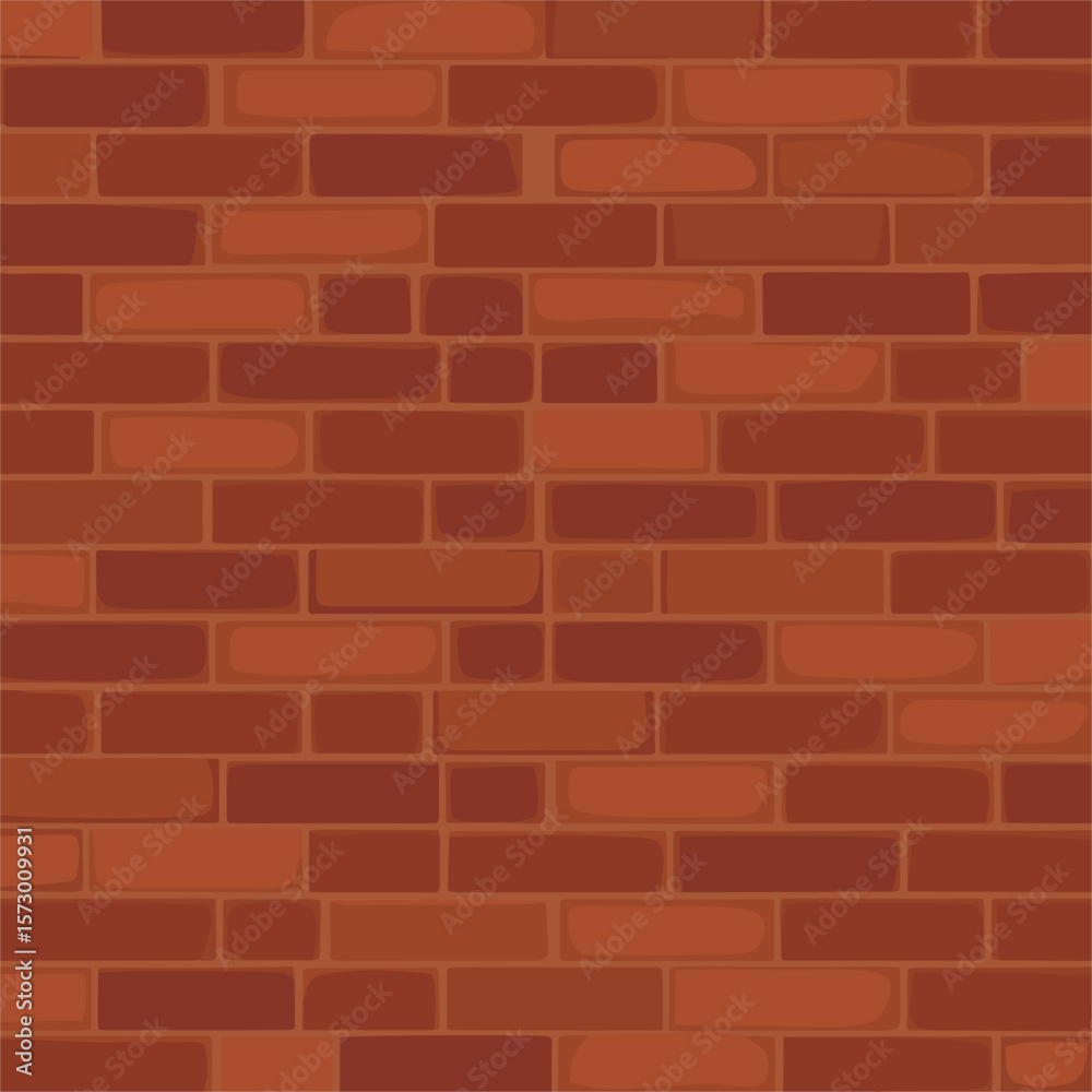 Fototapeta premium Seamless Brick Surface in Flat Style