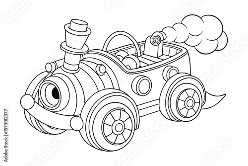 Steam Powered Roadster Whistling and Hopping
