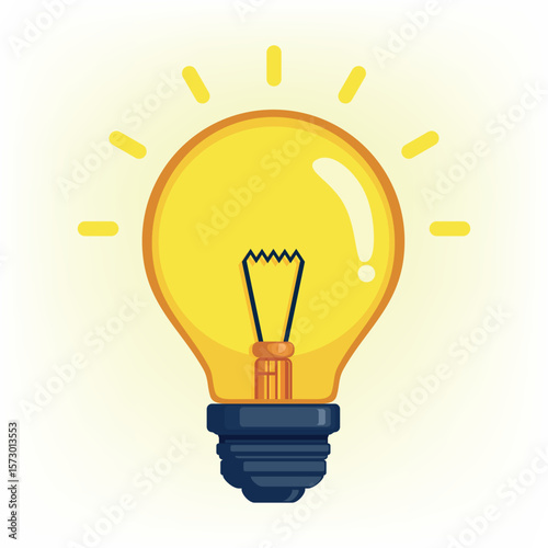 Bright Ideas Light Bulb Symbolizing Innovation and Creativity