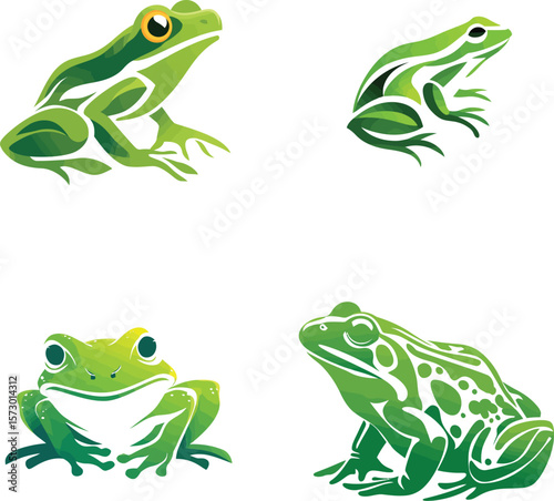 Frog illustration amphibian vector art graphic design eps