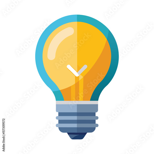 Bright idea light bulb symbol illuminating innovation and creativity