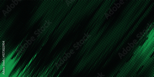 abstract green modern background. green halftone dots and green color pattern gradient grunge texture background.
