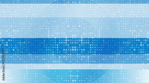 Tech minimal geometric abstract background with linear circles and squares mosaic. Seamless looping concept motion design. Video animation Ultra HD 4K 3840x2160