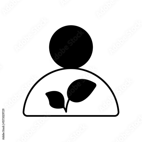 Eco Volunteer Environmental Helper Fill Icon