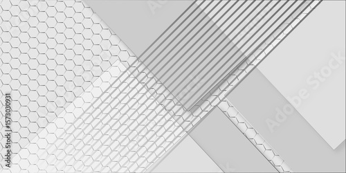 Abstract white background with texture pattern, layered geometric triangle shapes, white and Grey. White background with diagonal lines design. Modern Abstract white background design. 