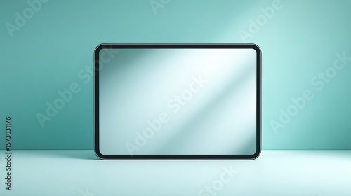 Modern Tablet Mockup, Minimalist Tech Display, Empty Screen