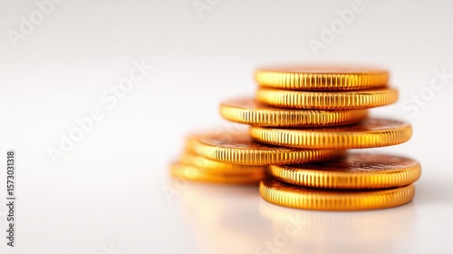 Stacked Gold Coins - Finance, Investment, Wealth