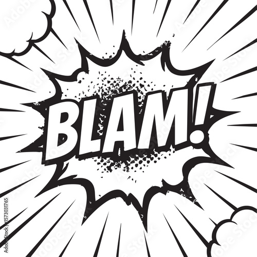 Dynamic Comic Book Smash! Action-Packed Word Art Graphic Design