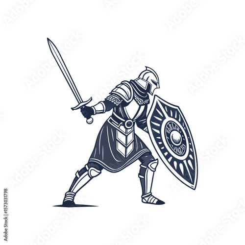 knight with sword