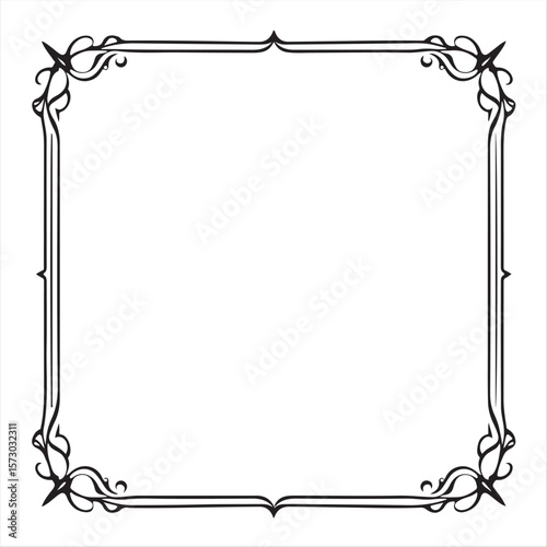 a collection of vector corner framework silhouettes with a timeless and elegant aesthetic. Include modern, geometric, and minimalist styles suitable for borders, frames, and certificate