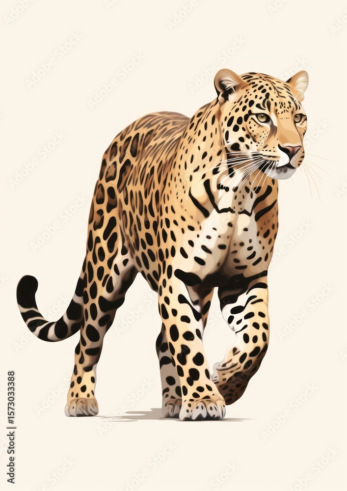 Fototapeta premium Panter animal wildlife leopard.