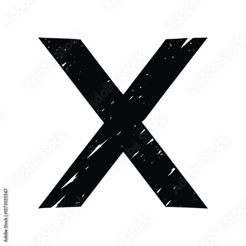 black and white cross