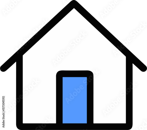Shelter Icon Representing Safety and Aid