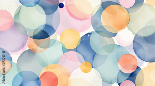 Polka dot Watercolor Abstract colorful pattern polka dot confetti on a white background	