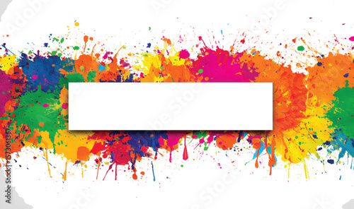 Vibrant Ink Splatter Banner Design