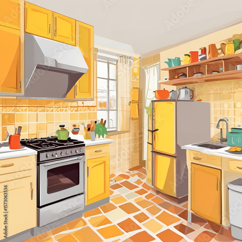 Kitchen wall interior