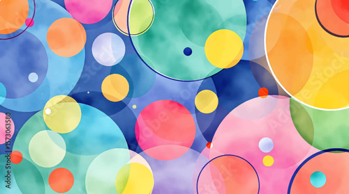 Watercolor Circle background