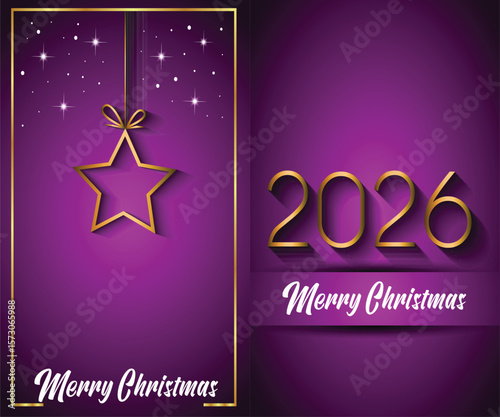 2026 Merry Christmas background for your seasonal invitations, festival posters, greetings cards.