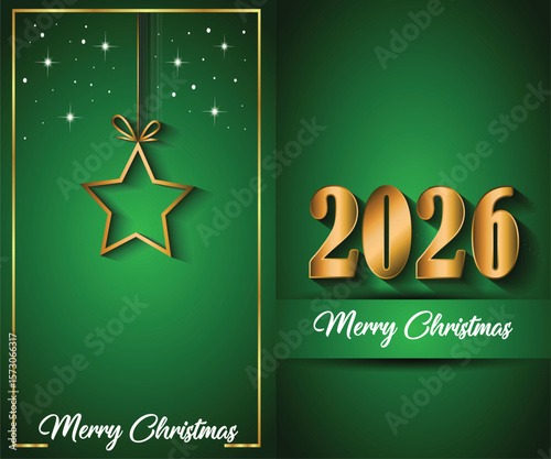 2026 Merry Christmas background for your seasonal invitations, festival posters, greetings cards.