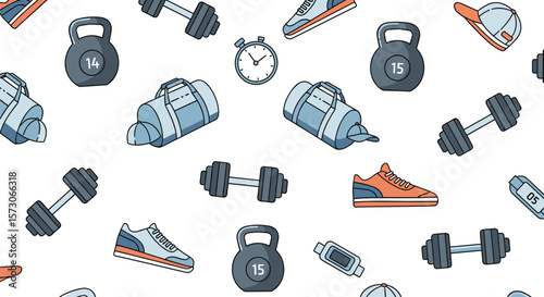 Dynamic fitness equipment assortment for health and wellness activities