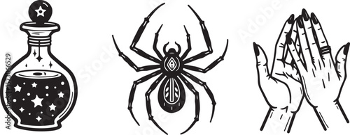 Mystical, Witchy, Celestial, Vector Bundle, 