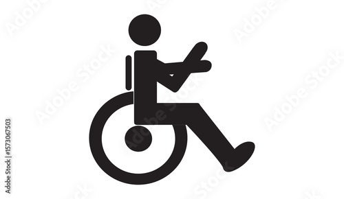 Disability Accessibility Icon Vector Illustration