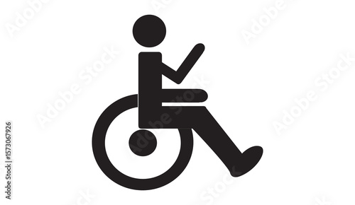 Disability Accessibility Icon Vector Illustration
