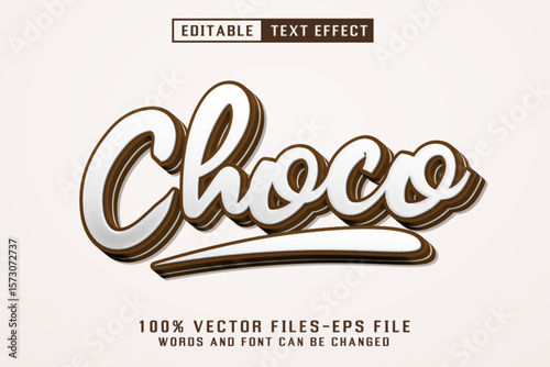 Choco 3d Text - Editable Text Effect	
