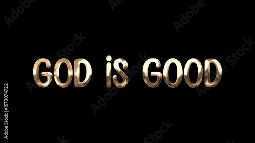 3d gold color text  animation on a transparent background. Suitable for marketing materials, holiday cards, or social media graphics. 4k. Alpha channel